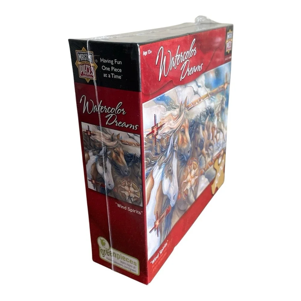 Wind Spirits Watercolor Dreams Puzzle Horses Jody Bergsma 1000 Pcs Brand New